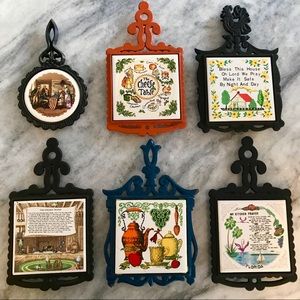 🍃🍁Country Kitchen Vintage Tile Trivet 🍃🍁